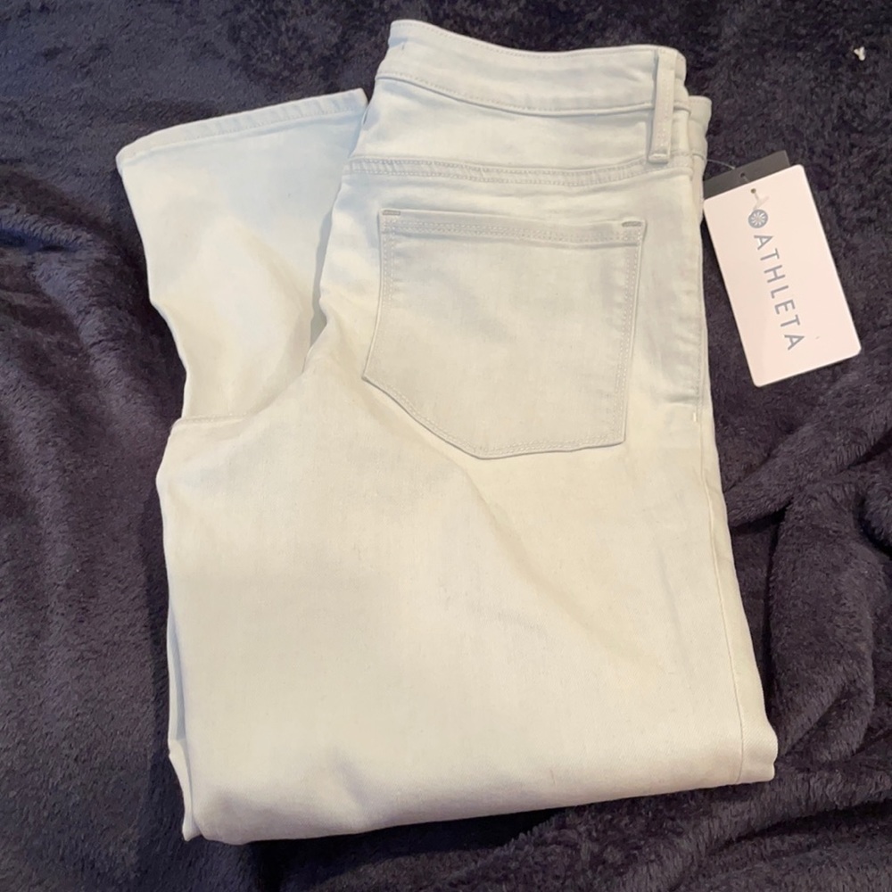 Athleta Sculptek Skinny Crop Jeans NWT